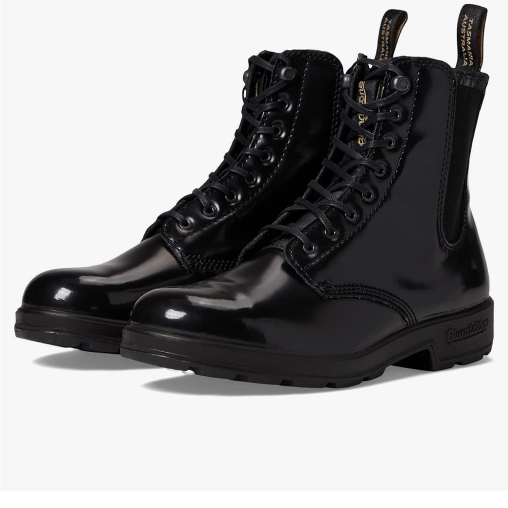Blundstone original lace-up gore Black Leather Boots womens 10